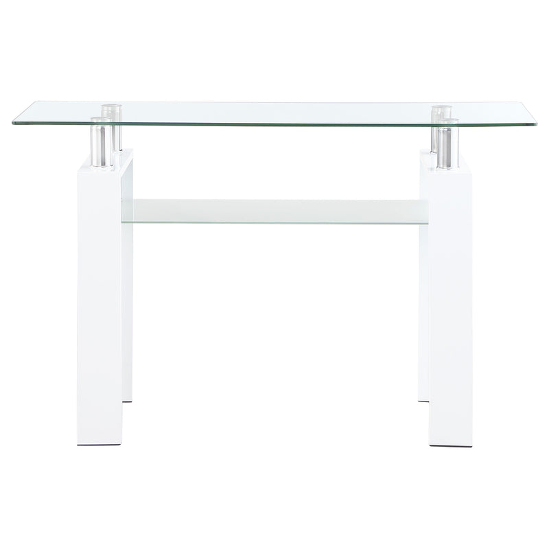 Coaster Furniture Dyer White Sofa Table