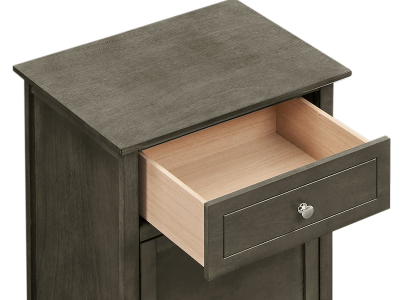 Glory Furniture Izzy Cappuccino 1 Drawer 1 Door Nightstand