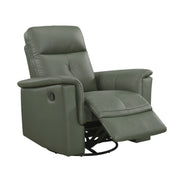 Home Elegance Bristow Blue Gray Swivel Glider Reclining Chair