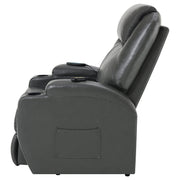 Coaster Furniture Sanger Grey Power Lift Massage Recliner