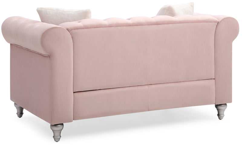 Glory Furniture Raisa Beige Velvet Loveseat
