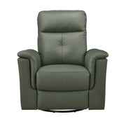 Home Elegance Bristow Green Swivel Glider Reclining Chair