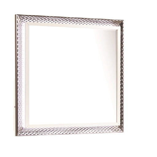 Galaxy Home Fabio White Dresser and Mirror