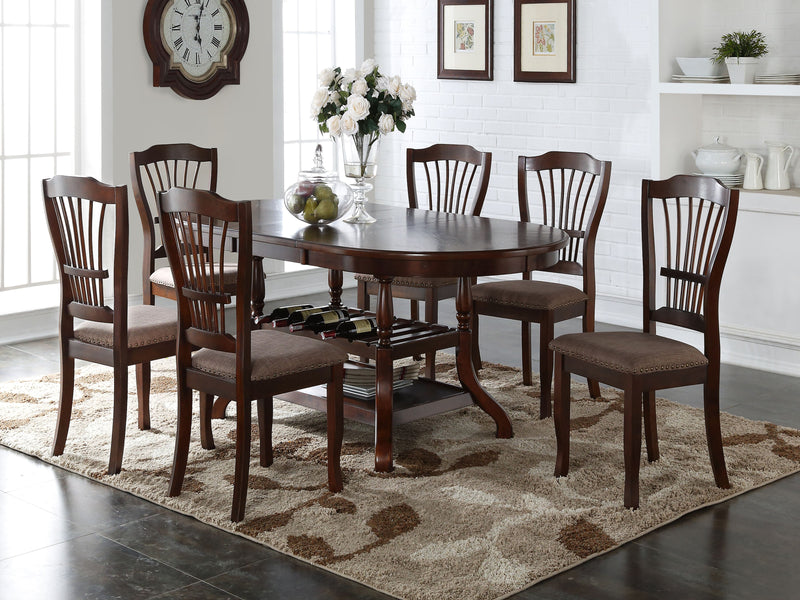 2 New Classic Furniture Bixby Black Espresso Dining Chairs