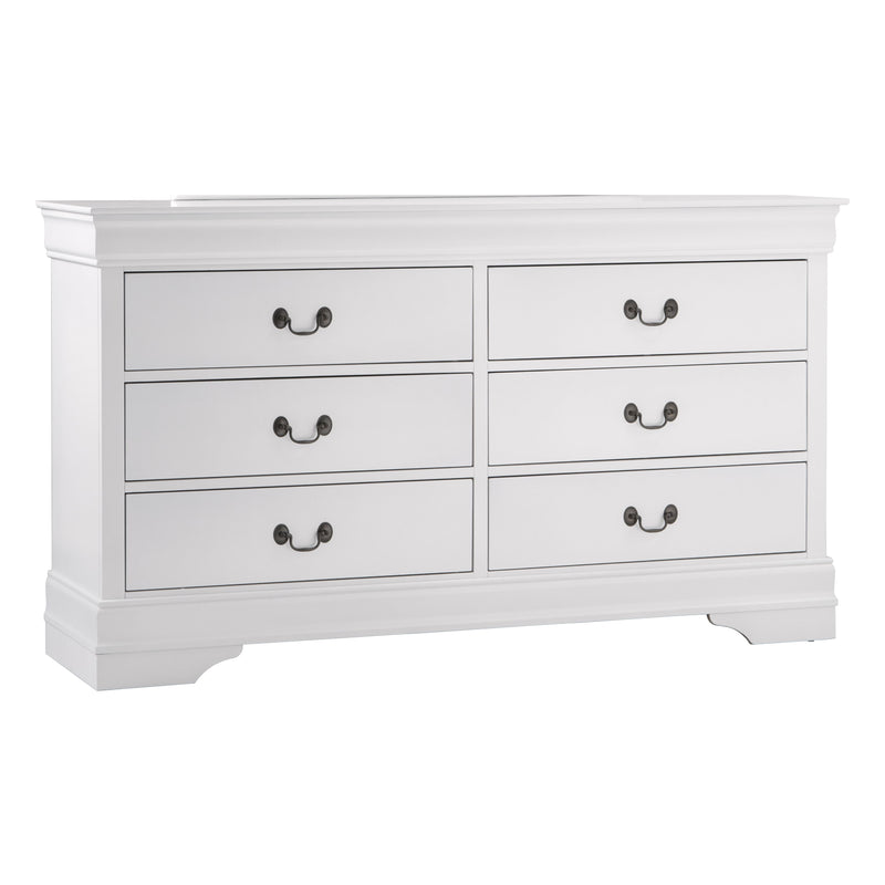 Home Elegance Mayville Stained Grey Dresser and Mirror