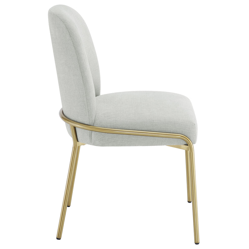 Steve Silver Conrad White Gold 5pc Round Dining Set