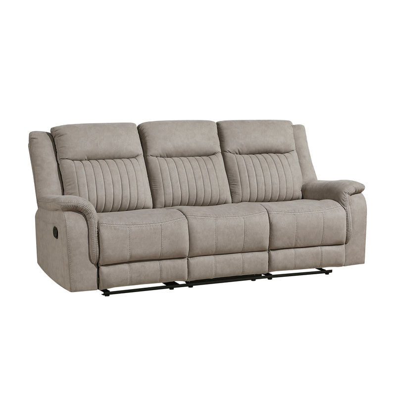 Home Elegance Dean Dove Double Reclining Sofa