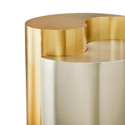 Galaxy Home Ying Yang Gold Silver End Table