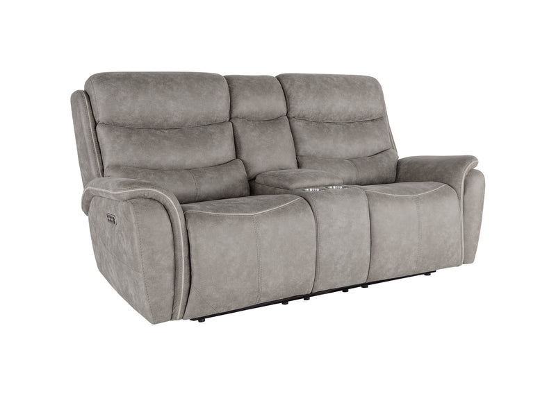 New Classic Furniture Kamari Gray Console Power Loveseat