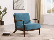 Coaster Furniture Foster Peacock Blue Accent Chair