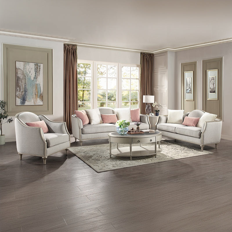 Acme Furniture Kasa Beige 3pc Living Room Set