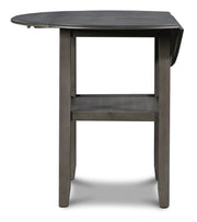 New Classic Furniture Gia Gray 42 Inch Drop Leaf 3pc Counter Height Set