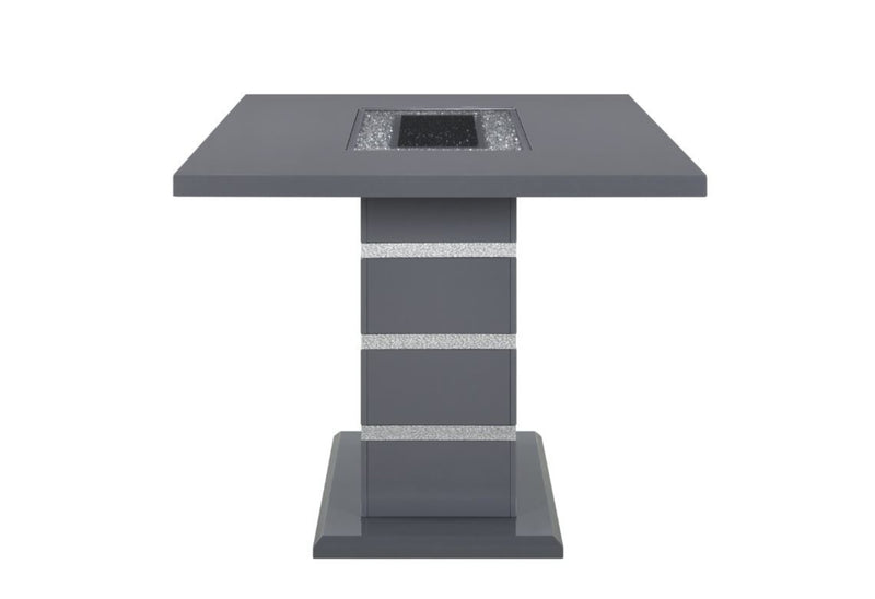 Global Furniture Monaco Dark Grey Rectangular Bar Table