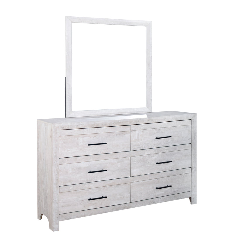 New Classic Furniture Biscayne Driftwood Gray Dresser And Mirror