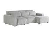 Global Furniture U5945 Grey Power Sectional