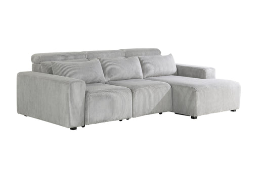 Global Furniture U5945 Grey Power Sectional