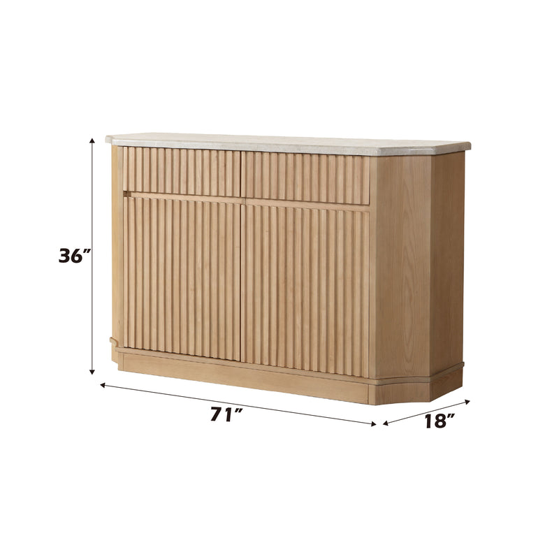 Acme Furniture Qwin Natrual Oak Server