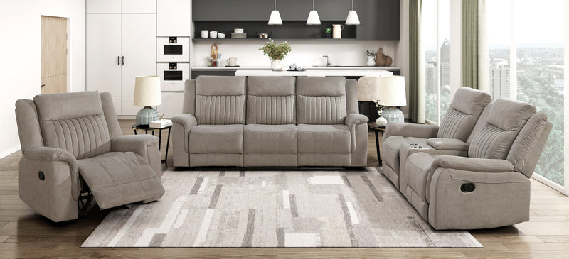 Home Elegance Dean Dove 3pc Living Room Set