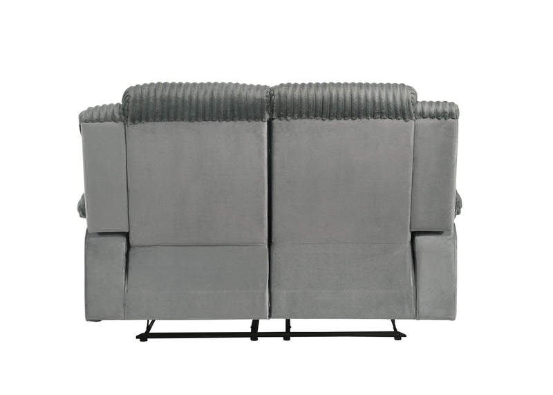 Acme Furniture Lesley Gray Motion Loveseat