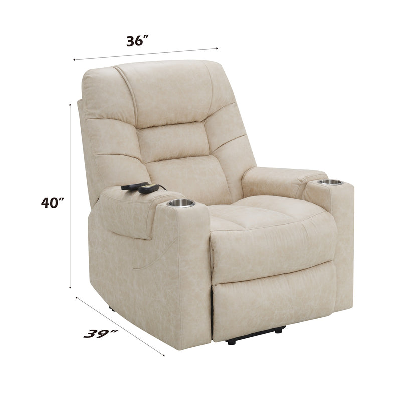 Acme Furniture Nairi Ivory Power Recliner