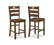 Crown Mark Ashborn 5pc Counter Height Table Set