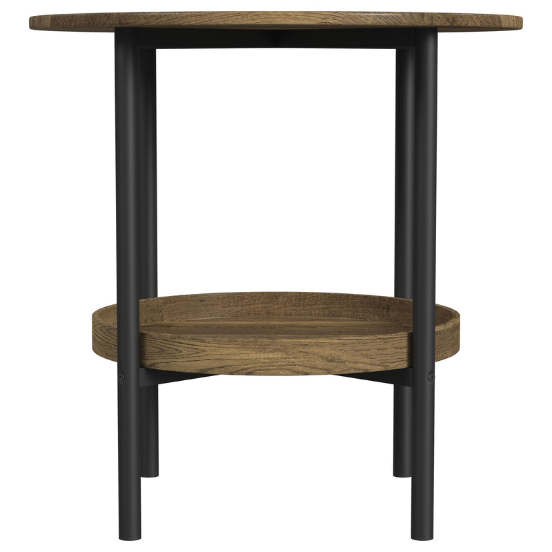 Coaster Furniture Delfin Brown End Table