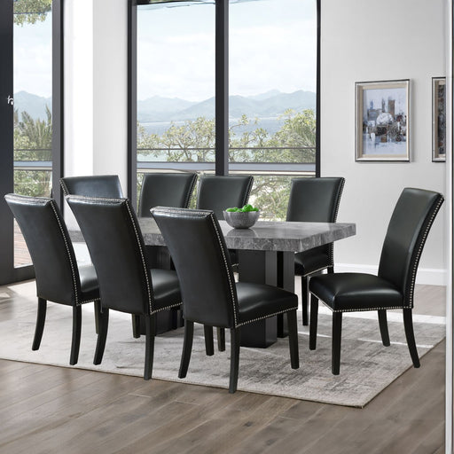 Steve Silver Camila Gray Black 9pc Dining Set