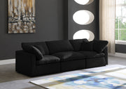 Meridian Furniture Plush Cream Velvet Modular Sofa