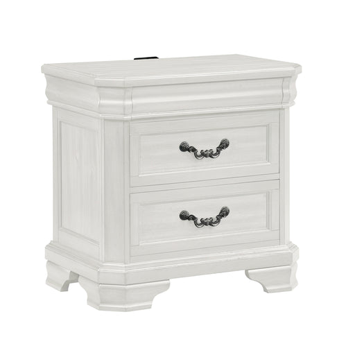New Classic Furniture Lyndhurst Vintage White Nightstand