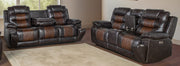 New Classic Furniture Nikko Brown 2pc Living Room Set PSF-PLV