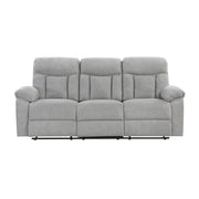 Home Elegance Jules Gray Double Reclining Sofa