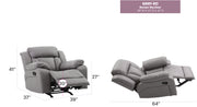 Glory Furniture Daria Dark Brown Rocker Recliner