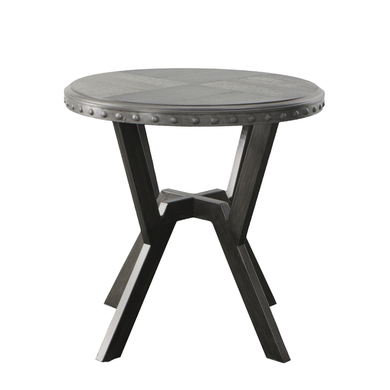Steve Silver Alamo Gray Round End Table
