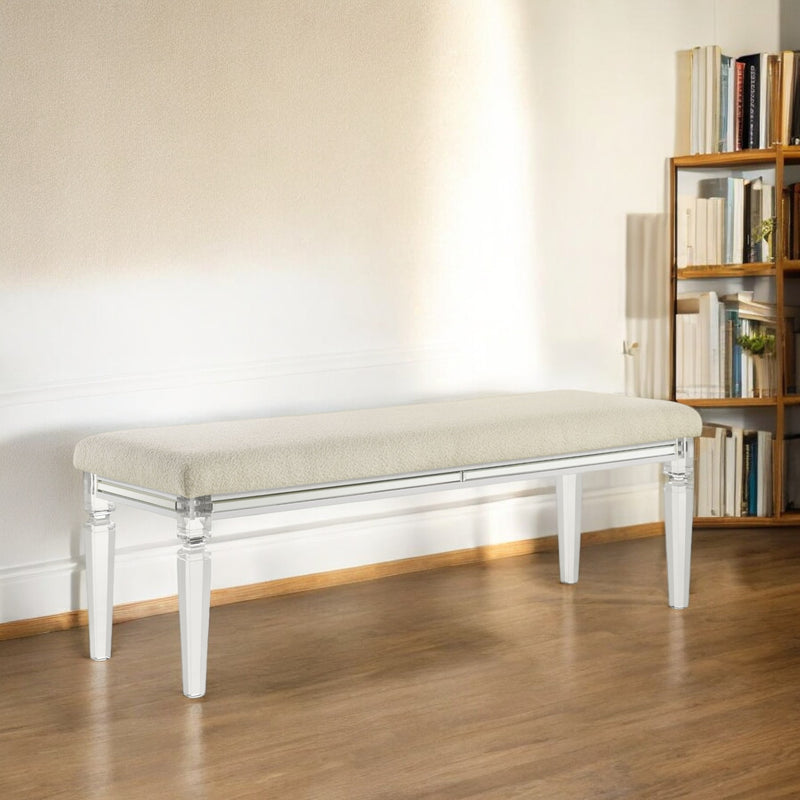 Acme Furniture Tarian Pearl White Bench