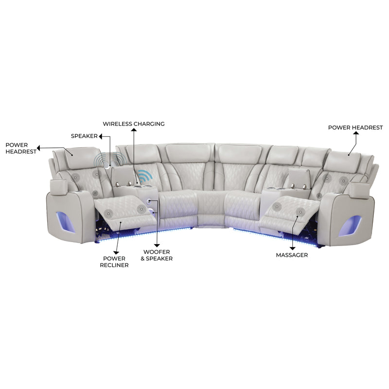 Galaxy Home Fortuner Ice Sectional