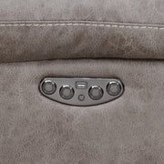 Steve Silver Aria Saddle Brown Fabric 3pc Reclining Sectional