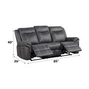 Acme Furniture Zubaida Dark Gray Power Motion Sofa