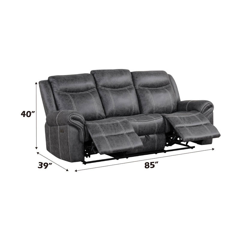 Acme Furniture Zubaida Dark Gray Power Motion Sofa