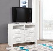 Glory Furniture Marilla White Media Chest