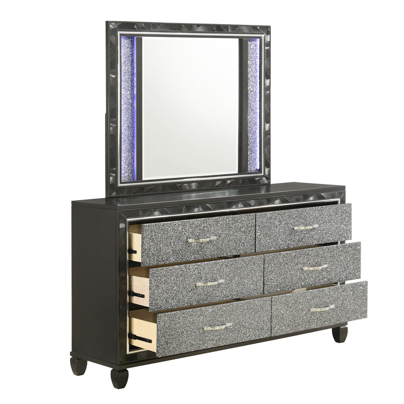 New Classic Furniture Radiance Black Pearl Dresser