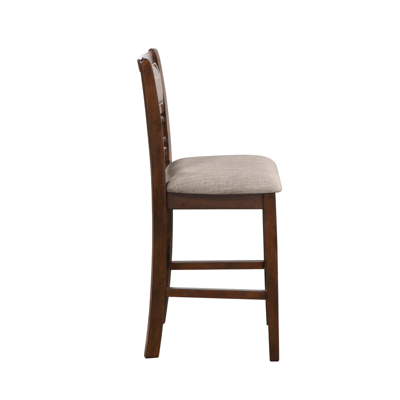 New Classic Furniture Gia Gray Round 5pc Counter Height Set