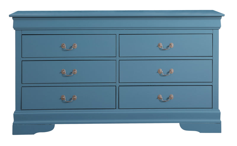 Glory Furniture Louis Phillipe Teal Dresser