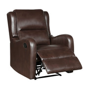 Home Elegance Durant Brown Reclining Chair