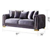 Galaxy Home Impreza Gray Sofa
