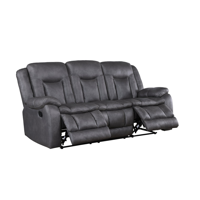 New Classic Furniture Morello Brown Sofa with Dual Recliner