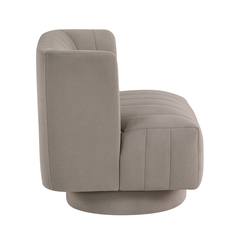Home Elegance Joyce Beige Swivel Chair