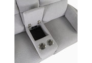Global Furniture U8571 Dolphin Power Console Reclining Loveseat