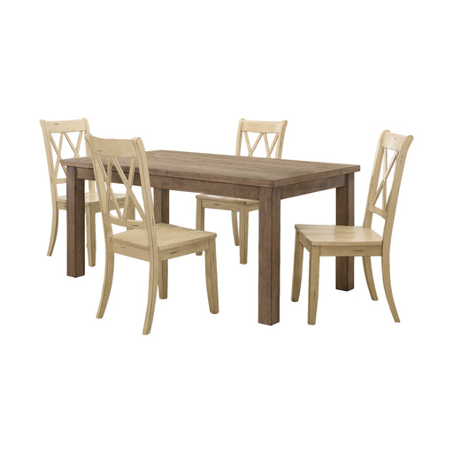Home Elegance Janina Beige 5pc Dining Room Set
