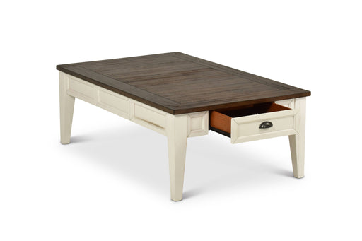 Steve Silver Cayla Dark Oak White Cocktail Table