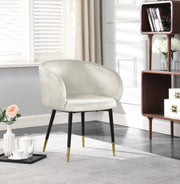 Meridian Furniture Louise Black Velvet Dining Chair
